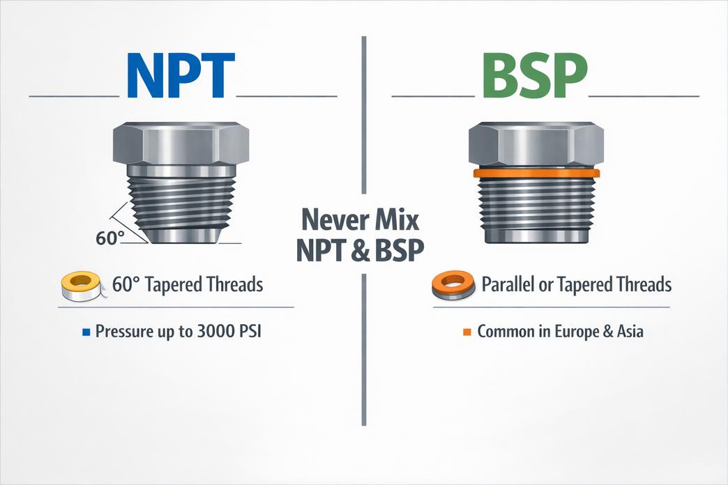 How to Choose the Right NPT vs. BSPT threaded plumbing fittings for Your Project?